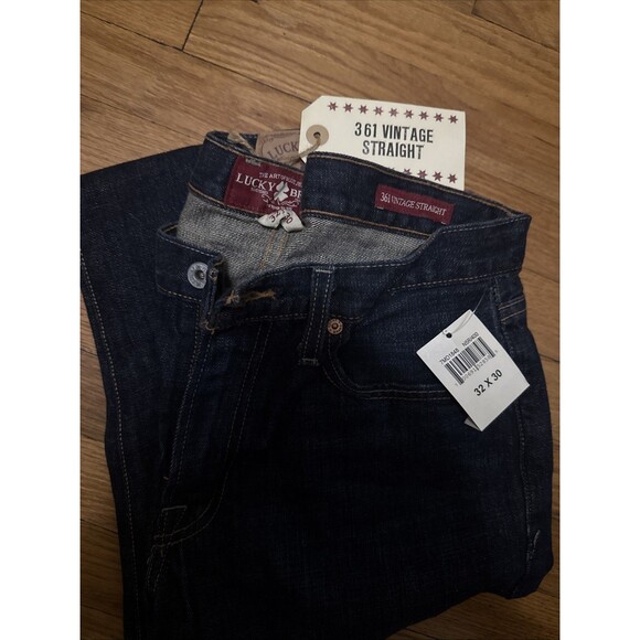 Lucky Brand 361 Vintage Straight Jeans Mens 32X30 Medium Wash Blue Denim NWT - Picture 1 of 3